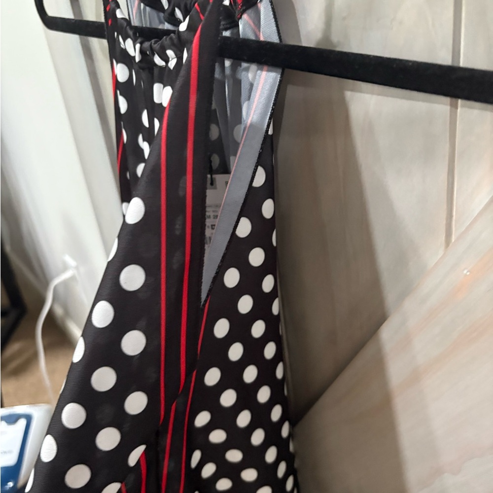 Zara Black and Red Polka Dot Tank Top - Picture 6 of 8